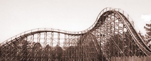 Old Wooden Roller Coaster