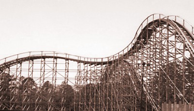 Old Wooden Roller Coaster